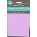 Tiissu thermocollant A4 Frou-Frou en tissu Uni Parme clair
