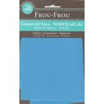 Tiissu thermocollant A4 Frou-Frou en tissu Uni Bleu