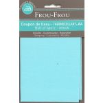 Tiissu thermocollant A4 Frou-Frou en tissu Uni Bleu lagon