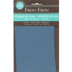 Tiissu thermocollant A4 Frou-Frou en tissu Uni Bleu Gris