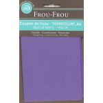 Tiissu thermocollant A4 Frou-Frou en tissu Uni Violet clair
