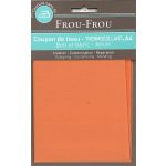 Tiissu thermocollant A4 Frou-Frou en tissu Uni Orange