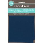 Tiissu thermocollant A4 Frou-Frou en tissu Uni Bleu foncé