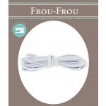 Frou-Frou Cordon spaghetti 9mmx2m Tissu Uni Bleu Gris 4807-0-603 image