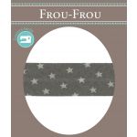 Biais Frou-Frou 20mmx2m Etoiles Taupe