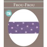 Biais Frou-Frou 20mmx2m Etoiles Violet clair