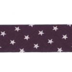 Biais Frou-Frou 20mmx2m Etoiles Violet foncé 4808-0-106 petite image