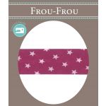 Biais Frou-Frou 20mmx2m Etoiles Rose Camélia