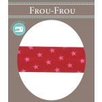 Biais Frou-Frou 20mmx2m Etoiles Rouge
