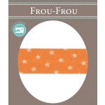 Biais Frou-Frou 20mmx2m Etoiles Orange