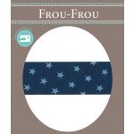 Biais Frou-Frou 20mmx2m Etoiles Bleu foncé