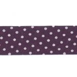 Biais Frou-Frou 20mmx2m Pois Violet foncé 4808-0-206 petite image