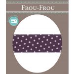 Biais Frou-Frou 20mmx2m Pois Violet foncé