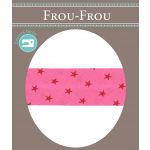 Biais Frou-Frou 20mmx2m Etoiles Framboise
