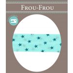 Biais Frou-Frou 20mmx2m Etoiles Bleu lagon