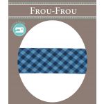 Biais Frou-Frou 20mmx2m Vichy Bleu foncé