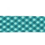 Biais Frou-Frou 20mmx2m Vichy Turquoise foncé 4808-0-511 petite image