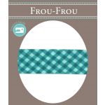 Biais Frou-Frou 20mmx2m Vichy Turquoise foncé