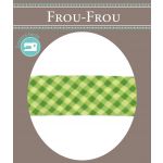 Biais Frou-Frou 20mmx2m Vichy Vert pomme