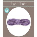 Frou-Frou Cordon Spaghetti 7mmx2m Tissu Etoiles Violet clair