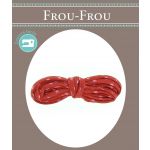 Frou-Frou Cordon Spaghetti 7mmx2m Tissu Etoiles Rouge