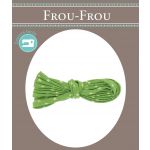 Frou-Frou Cordon Spaghetti 7mmx2m Tissu EtoilesVert pomme