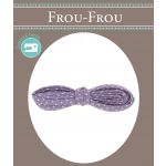Frou-Frou Cordon Spaghetti 7mmx2m Tissu Pois Violet clair