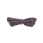 Frou-Frou Cordon Spaghetti 7mmx2m Tissu Pois Violet foncé 4809-0-206 petite image