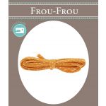 Frou-Frou Cordon Spaghetti 7mmx2m Tissu Pois Orange