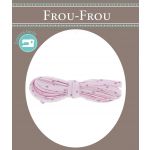 Frou-Frou Cordon Spaghetti 7mmx2m Tissu Etoiles Parme clair