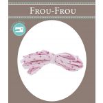Frou-Frou Cordon Spaghetti 7mmx2m Tissu Etoiles Rose 4809-0-307 image