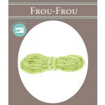 Frou-Frou Cordon Spaghetti 7mmx2m Tissu EtoilesVert Anis