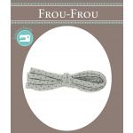 Frou-Frou Cordon Spaghetti 7mmx2m Tissu Pois Beige clair