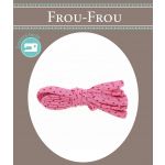 Frou-Frou Cordon Spaghetti 7mmx2m Tissu Pois Framboise