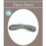 Frou-Frou Cordon Spaghetti 7mmx2m Tissu Vichy Taupe