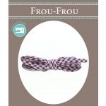 Frou-Frou Cordon Spaghetti 7mmx2m Tissu Vichy Violet foncé