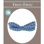 Frou-Frou Cordon Spaghetti 7mmx2m Tissu Vichy Bleu foncé