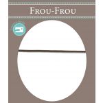 Frou-Frou Cordon Soutache Rayonne Uni 3mm Blanc cassé - PRIX AU METRE
