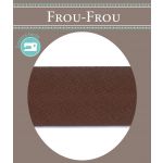 Biais Coton Uni Replié  20mm Frou-Frou Brun 4921-20-43 image