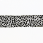 Ruban sequins paillettes 55mm Noir et doré - PRIX AU METRE