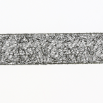 Ruban sequins paillettes 55mm Noir et Argent - PRIX AU METRE