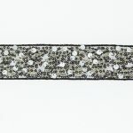 Ruban sequins paillettes 42mm Noir 4956-40-1 petite image