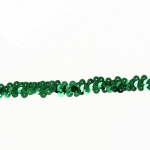 Ruban sequins paillettes - 10mm - Vert Emeraude - PRIX AU METRE