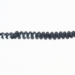 Ruban sequins paillettes - 10mm - Gris Anthracite brillant - PRIX AU METRE