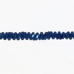 Ruban sequins paillettes - 10mm - Bleu - PRIX AU METRE