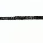 Ruban sequins paillettes Frou-Frou - 15mm - Noir - PRIX AU METRE