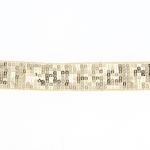 Ruban sequins paillettes Frou-Frou 27mm - Au mètre - Jaune Moutarde - PRIX AU METRE