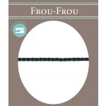 Frou-Frou Cordelière Rayonne 2mm Unis Noir 4971-0-1 image