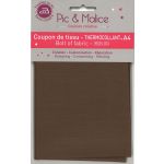 PIC & MALICE THERMOCOLLANT POLYCOTON A4 UNI MARRON FONCE