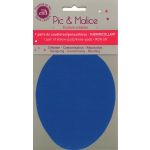 Pic & Malice coudiere/genouillere thermocollant uni Bleu roy